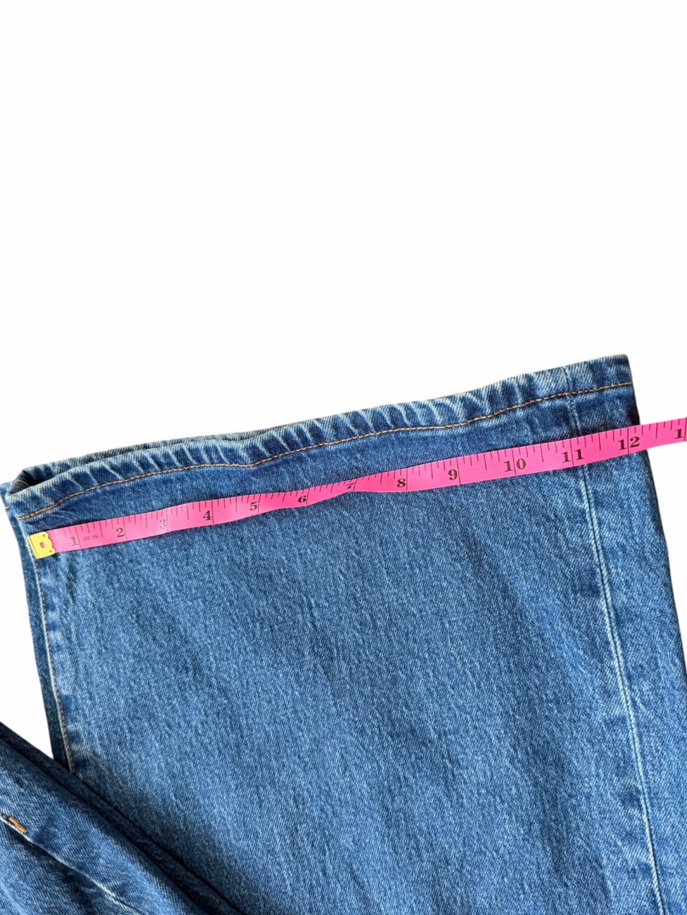 Victoria’s Secret Pink Wide Leg Jeans Women’s Size 18 High Rise Blue Denim - Picture 5 of 11